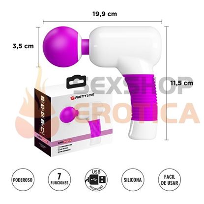 PODEROSO vibrador masajeador con carga USB